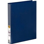 MARBIG CLEARVIEW INSERT RING BINDER 2D 25MM A4 BLUE