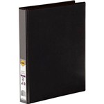 MARBIG CLEARVIEW INSERT RING BINDER 2D 25MM A4 BLACK