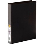 MARBIG CLEARVIEW INSERT RING BINDER 4D 25MM A4 BLACK