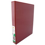 MARBIG ENVIRO INSERT BINDER A4 38MM 4D RING RED