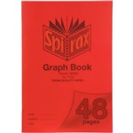 SPIRAX P130 GRAPH BOOK 10MM GRID 48 PAGE A4 RED