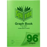 SPIRAX P134 GRAPH BOOK 5MM GRID 96 PAGE A4 GREEN