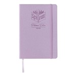 SPIRAX PLATINUM LINEN JOURNAL 7MM A5 160 PAGES PURPLE