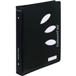 COLOURHIDE ZIP RING BINDER PP 2D 25MM A4 BLACK