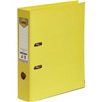 MARBIG LINEN LEVER ARCH FILE PE 75MM A4 LEMON