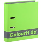 COLOURHIDE SILKY TOUCH LEVER ARCH FILE 70MM A4 LIME
