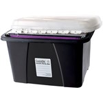 CRYSTALFILE ENVIRO PORTA STORAGE BOX 32 LITRE BLACKCLEAR