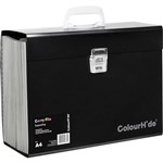 COLOURHIDE EXPANDING CARRY FILE PP A4 BLACK