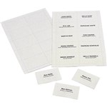 REXEL ID CONVENTION BADGE INSERT CARDS WHITE PACK 250