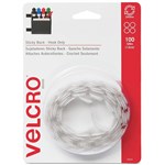 VELCRO BRAND   HOOK ONLY DOTS 16MM WHITE PACK 100
