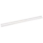 MARBIG RULER METRIC 400MM CLEAR