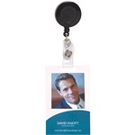 REXEL ID RETRACTABLE ID CARD HOLDER REEL BLACK