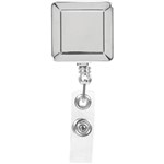 REXEL ID HEAVY RETRACTABLE ID CARD HOLDER REEL CHROME