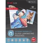 GBC MAGNETIC LAMINATING POUCH 175 MICRON 6 X 4 INCH CLEAR BOX 10
