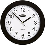 CARVEN CLASSIC WALL CLOCK 250MM BLACK FRAME