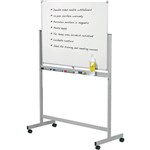 QUARTET PENRITE SLIMLINE PORCELAIN MOBILE WHITEBOARD 1200 X 900MM