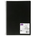 DERWENT VISUAL ART DIARY A4 BLACK