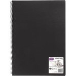 DERWENT ACADEMY VISUAL ART DIARY PORTRAIT 120 PAGE A3 BLACK