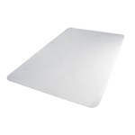 FLOORTEX CHAIRMAT CARPET POLYCARBONATE DEEP PILE RECTANGLE 1160 X 1500MM CLEAR