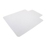 FLOORTEX CHAIRMAT KEYHOLE HARDFLOOR PVC 900 X 1210MM CLEAR