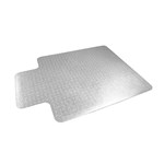 FLOORTEX TRYLOCK CHAIRMAT KEYHOLE PVC LOW PILE 1150 X 1340MM CLEAR