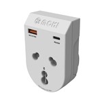 MOKI TRAVEL ADAPTOR PLUS INBOUND INDIA TO AUNZ WHITE