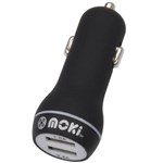 MOKI USB CHARGER DUAL BLACK