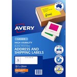 AVERY 35972 L7162FO HIGH VISIBILITY SHIPPING LABEL LASER 16UP FLUORO ORANGE PACK 25