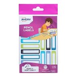 AVERY 41504 KIDS PENCIL LABELS BLUE AND GREEN PACK 30