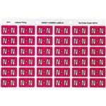 AVERY 43314 LATERAL FILE LABEL SIDE TAB COLOUR CODE N 25 X 38MM MAGENTA PACK 180