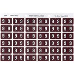 AVERY 43349 LATERAL FILE LABEL SIDE TAB YEAR CODE 9 25 X 38MM BROWN PACK 180