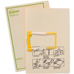 AVERY 84535 TUBECLIP FILE FOOLSCAP BUFF WITH GREEN PRINT