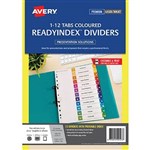 AVERY 920123 L741112 READY INDEX DIVIDER PARTS 112 TAB