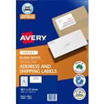 AVERY 936099 J8651 ADDRESS LABELS INKJET 65UP WHITE PACK 50