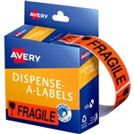 AVERY 937252 MESSAGE LABELS FRAGILE 19 X 64MM BOX 125