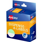 AVERY 937278 ROUND LABEL DISPENSER 24MM MINTWHITE BOX 300