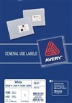 AVERY 938103 DL01 GENERAL USE LABEL 1 UP WHITE PACK 100