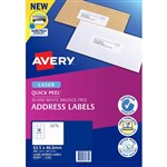 AVERY 952001 L7161 QUICK PEEL ADDRESS LABEL WITH SURE FEED LASER 18UP WHITE PACK 20