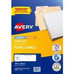 AVERY 959036 L7172 TRUEBLOCK FILING LABELS LASERINKJET 18UP WHITE PACK 25