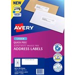 AVERY 959060 L7157 QUICK PEEL ADDRESS LABEL WITH SURE FEED LASER 33UP WHITE PACK 100