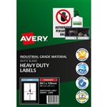 AVERY 959069 L7069 HEAVY DUTY LASER LABELS 4UP WHITE PACK 25