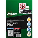 AVERY 959070 L4778 HEAVY DUTY LASER LABELS 48UP WHITE PACK 25