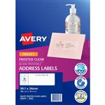 AVERY 958066 J8562 FROSTED CLEAR ADDRESS LABEL INKJET CLEAR 16UP PACK 10