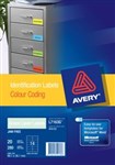 AVERY 959182 COLOURED MULTIPURPOSE LASER LABEL GREEN 14 PER SHEET PACK 20