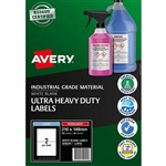AVERY 959245 ULTRA HEAVY DUTY LABEL 210 X 148MM WHITE PACK 10