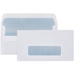CUMBERLAND 11B ENVELOPES SECRETIVE WALLET WINDOWFACE SELF SEAL 80GSM 90 X 145MM WHITE BOX 500
