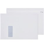 CUMBERLAND C4 ENVELOPES SECRETIVE BOOKLET MAILER WINDOWFACE STRIP SEAL EASY OPEN 100GSM 324 X 229MM WHITE BOX 250