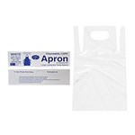 LIVINGSTONE DISPOSABLE APRON BIB TYPE P 850 X 1300MM WHITE BOX 100