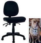 ONPB ATHENA CHAIR  MED BACK   AUSTRALIAN MADE   AFRDI CERT   MULTI USER HEAVY COMMERCIAL  135KG RATED  7 YEAR WARRANTY  BLACK 