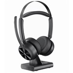 EMEET HS80 GENIUSCALL WIRELESS BLUETOOTH ONEAR HEADSET WITH CHARGING BASE AND SUPER ENC BLACK